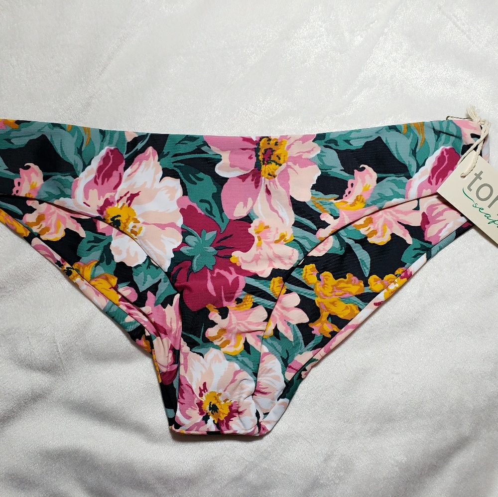 Tori praver floral bikini bottom